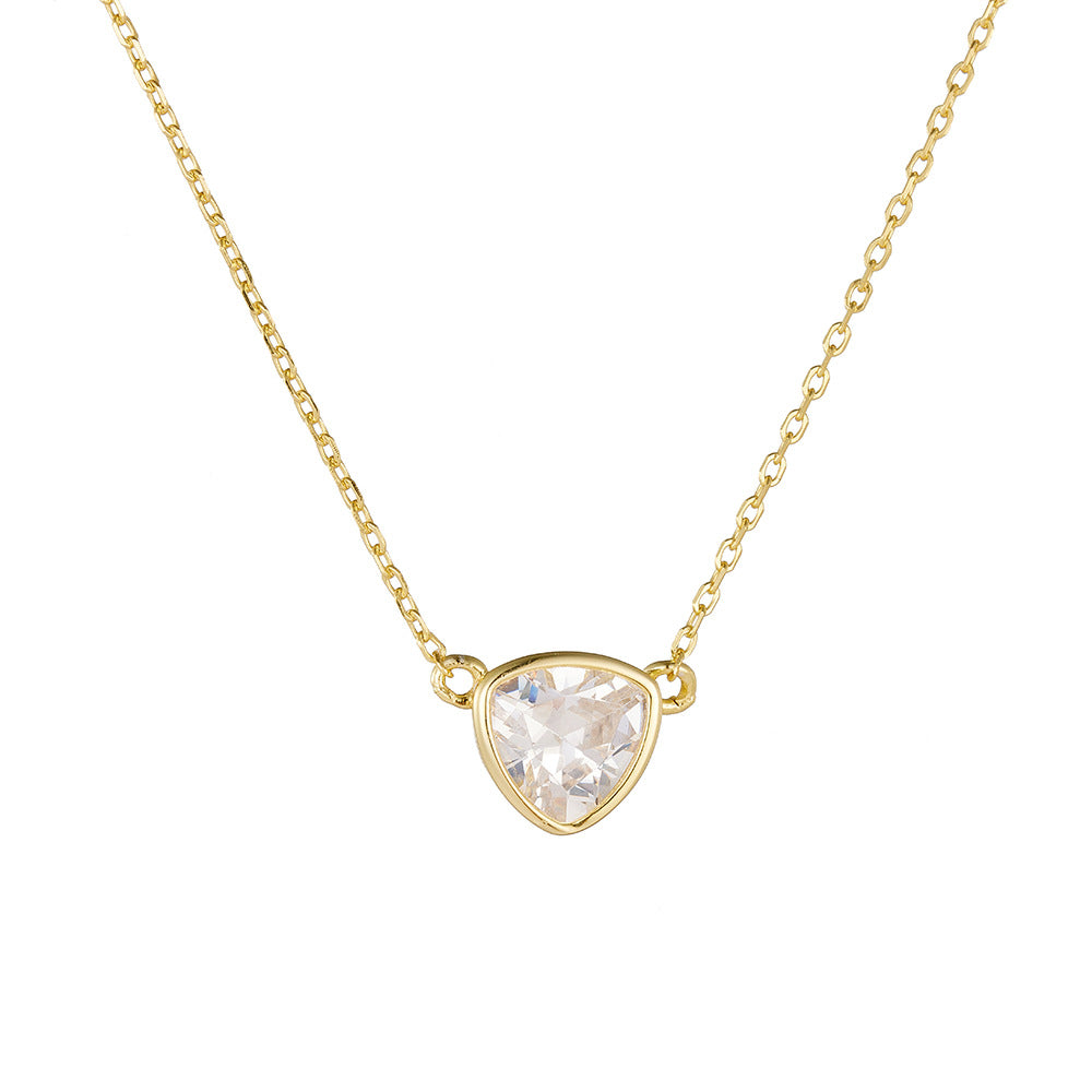Triangle CZ Pendant