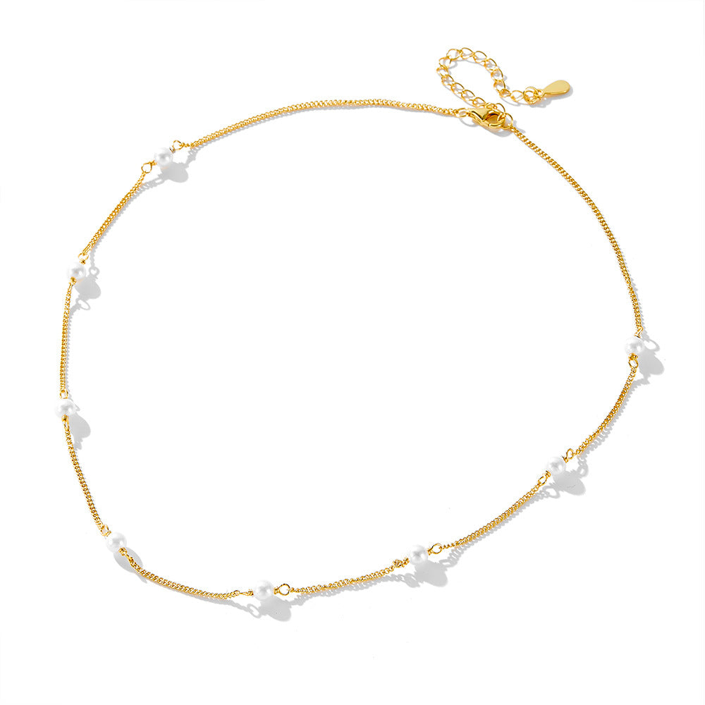 Pearl Station Necklace