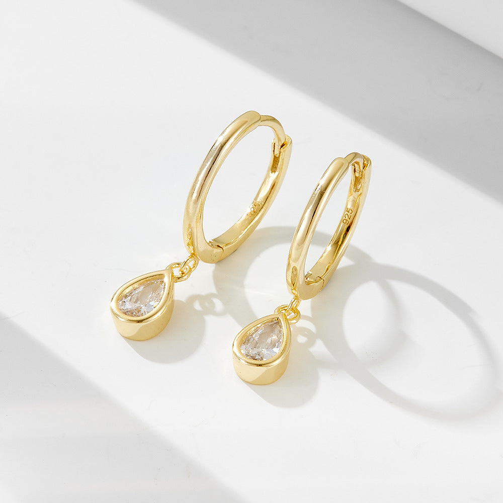 CZ Drop Earrings