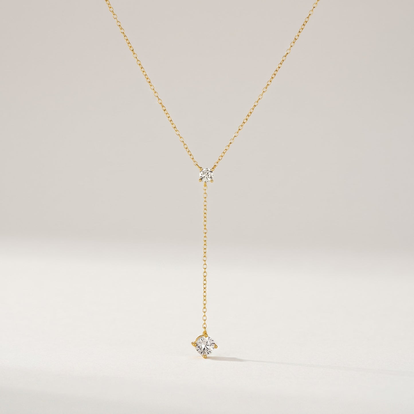 Y-Chain Sterling Lariat Necklace