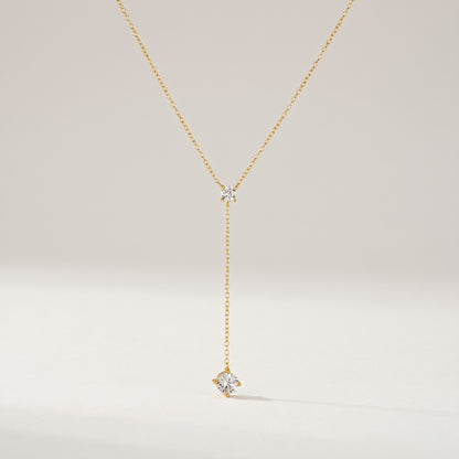 Y-Chain Sterling Lariat Necklace