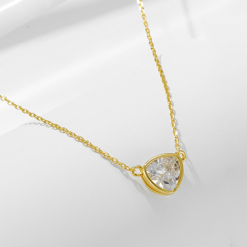 Triangle CZ Pendant