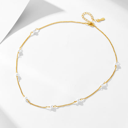 Pearl Station Necklace
