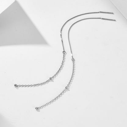 Long Fringe Chain Earrings