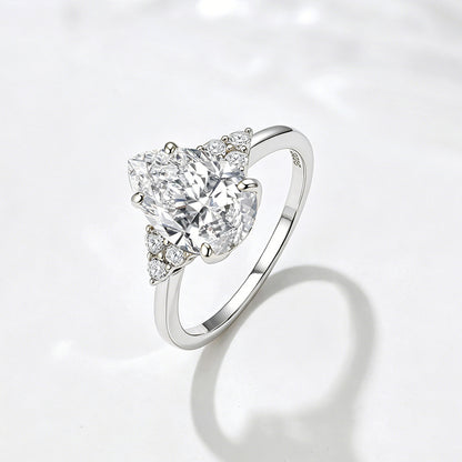 Pear-Cut CZ Ring