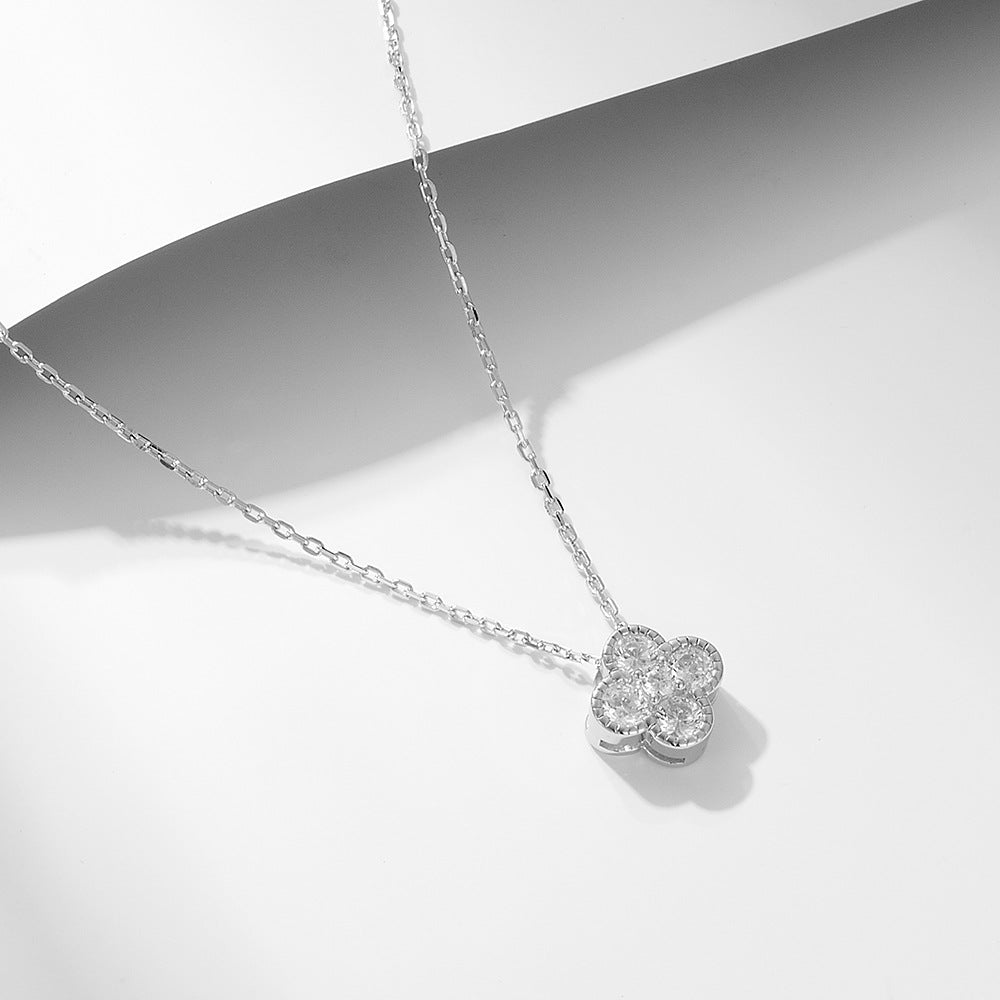 Four-Leaf Pavé Pendant