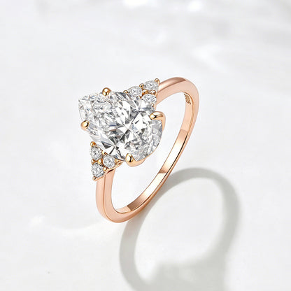 Pear-Cut CZ Ring