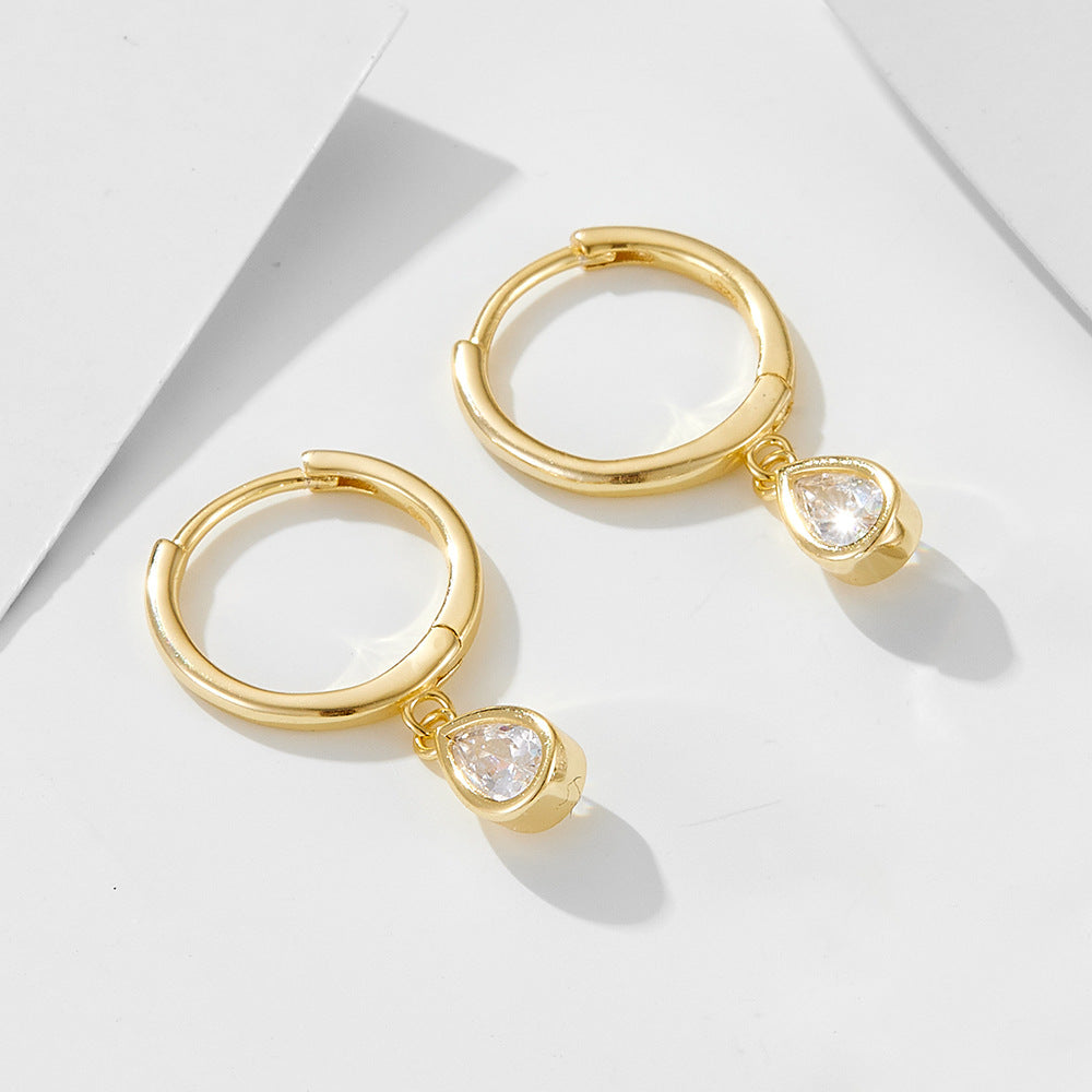 CZ Drop Earrings