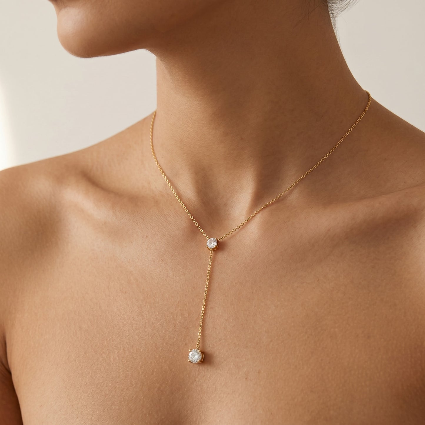Y-Chain Sterling Lariat Necklace