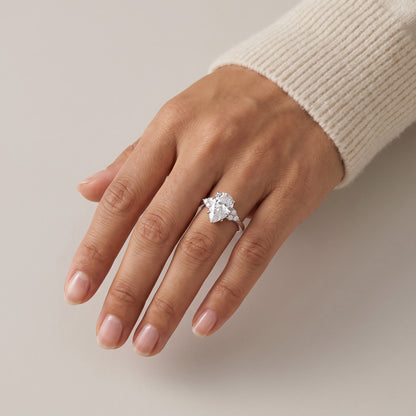 Pear-Cut CZ Ring