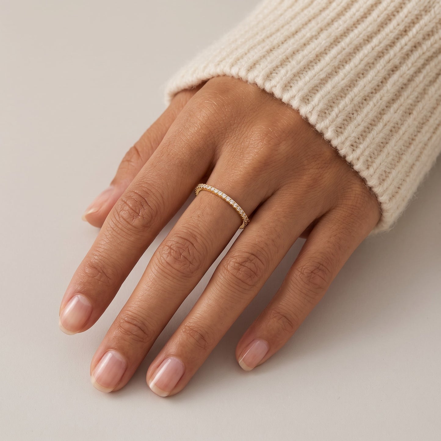 Pavé CZ Band Ring