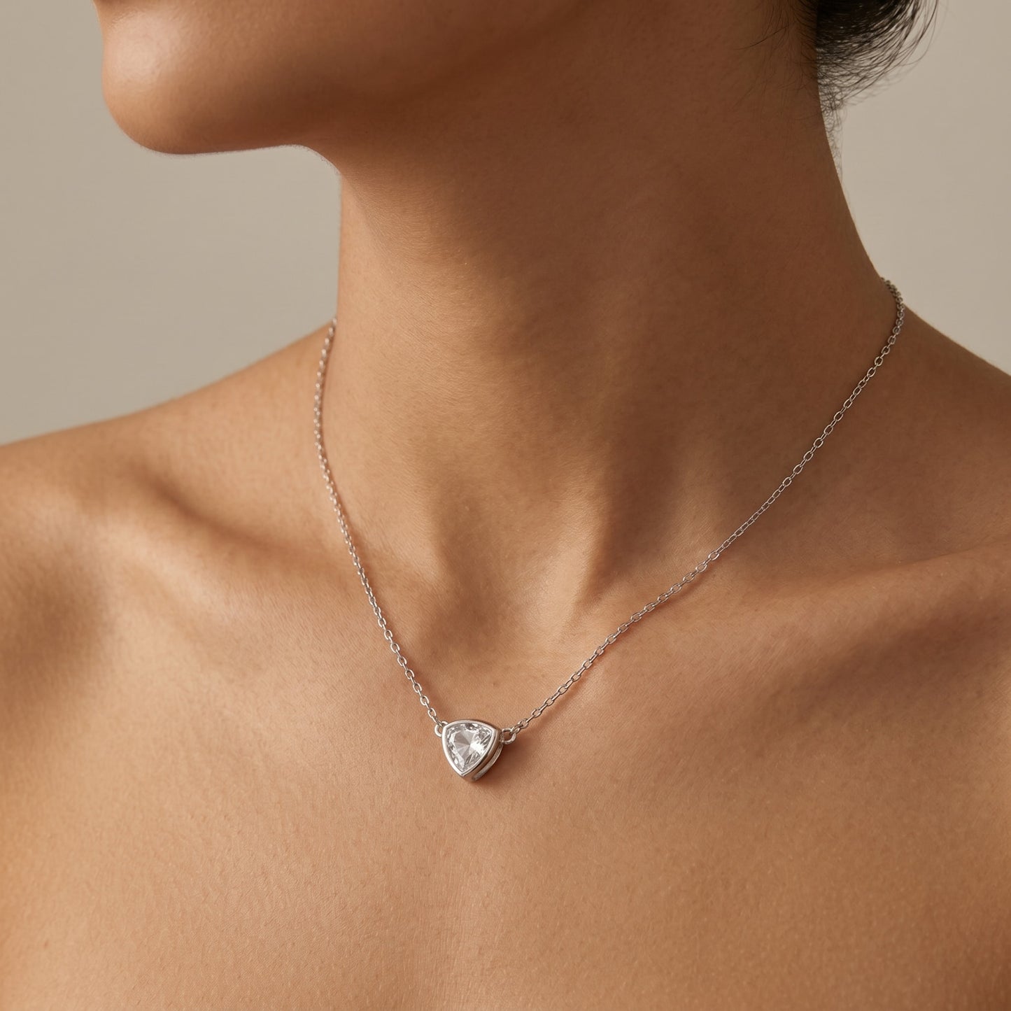 Triangle CZ Pendant