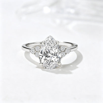 Pear-Cut CZ Ring