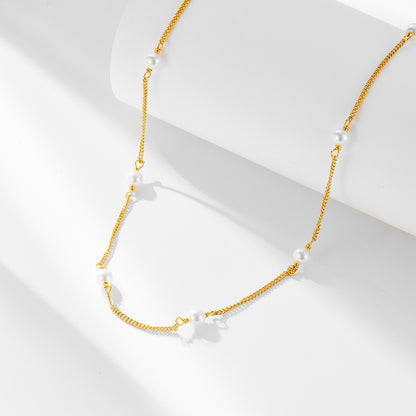 Pearl Station Necklace