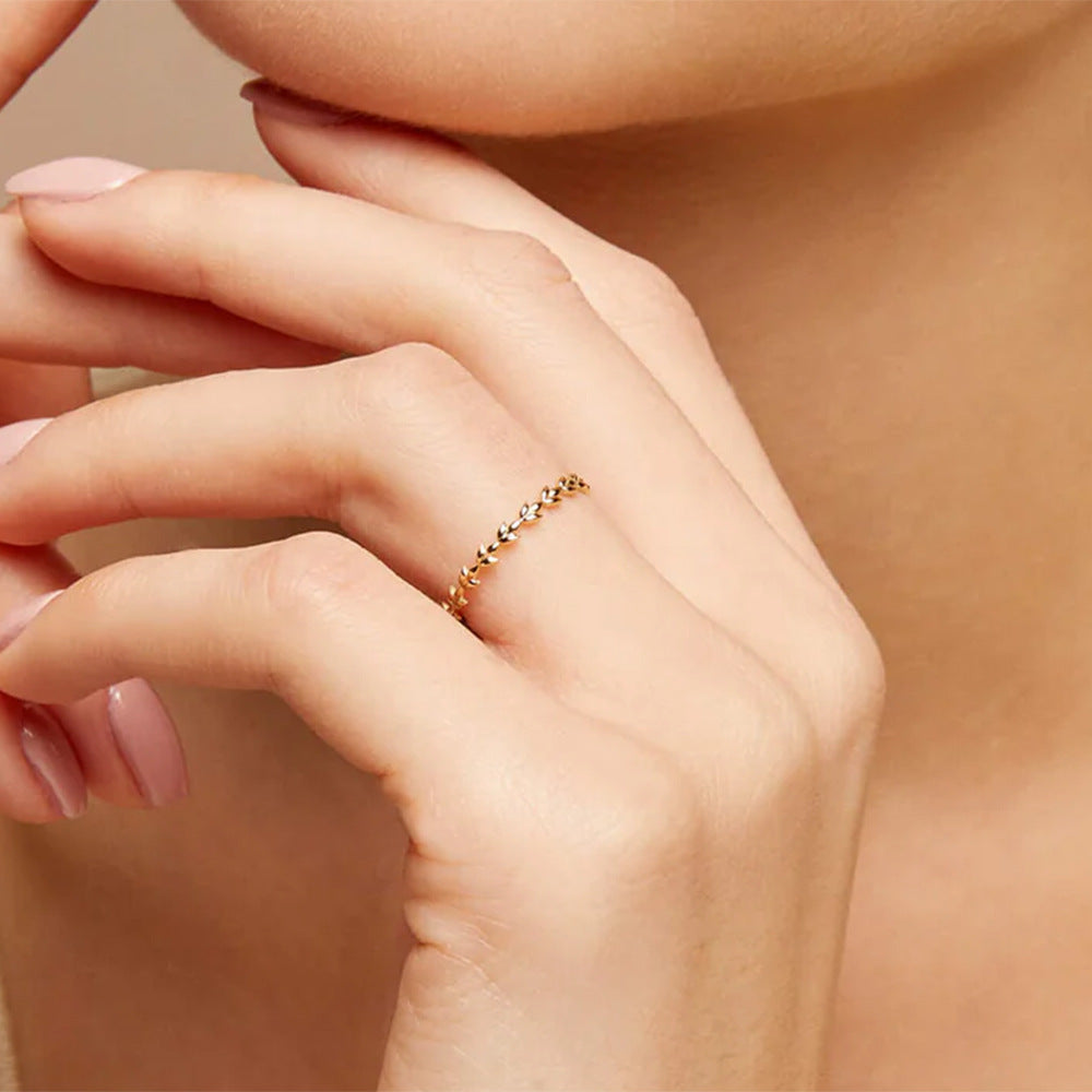 Leaf Band Ring