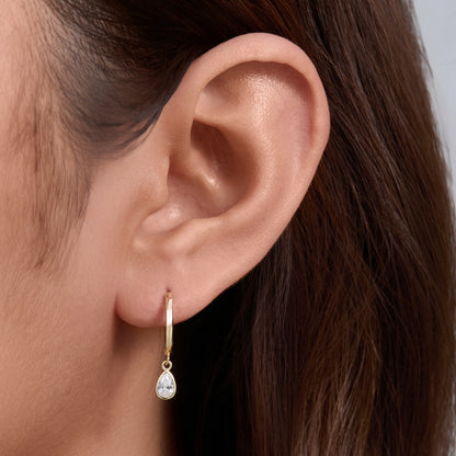 CZ Drop Earrings