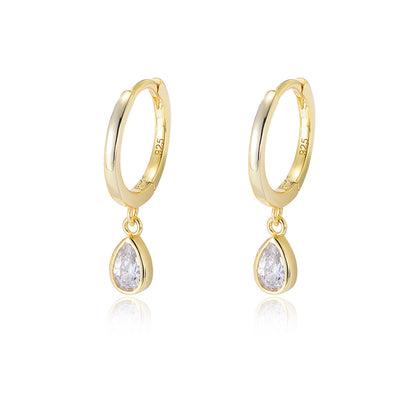 CZ Drop Earrings