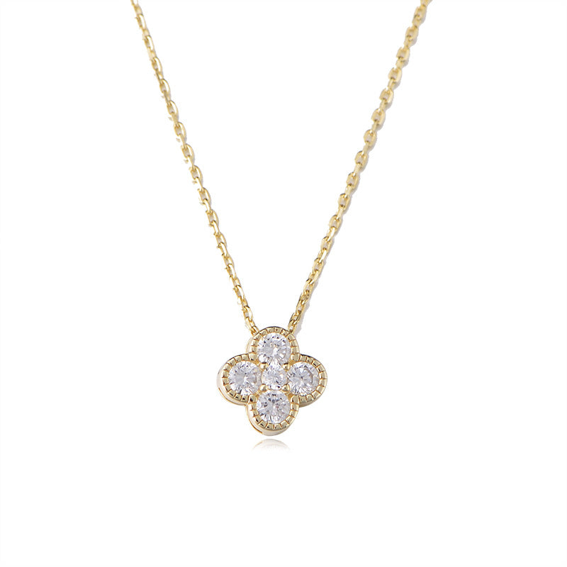 Four-Leaf Pavé Pendant