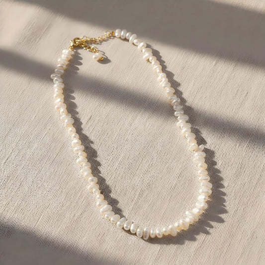 Everyday Choker Baroque Freshwater Pearl Necklace